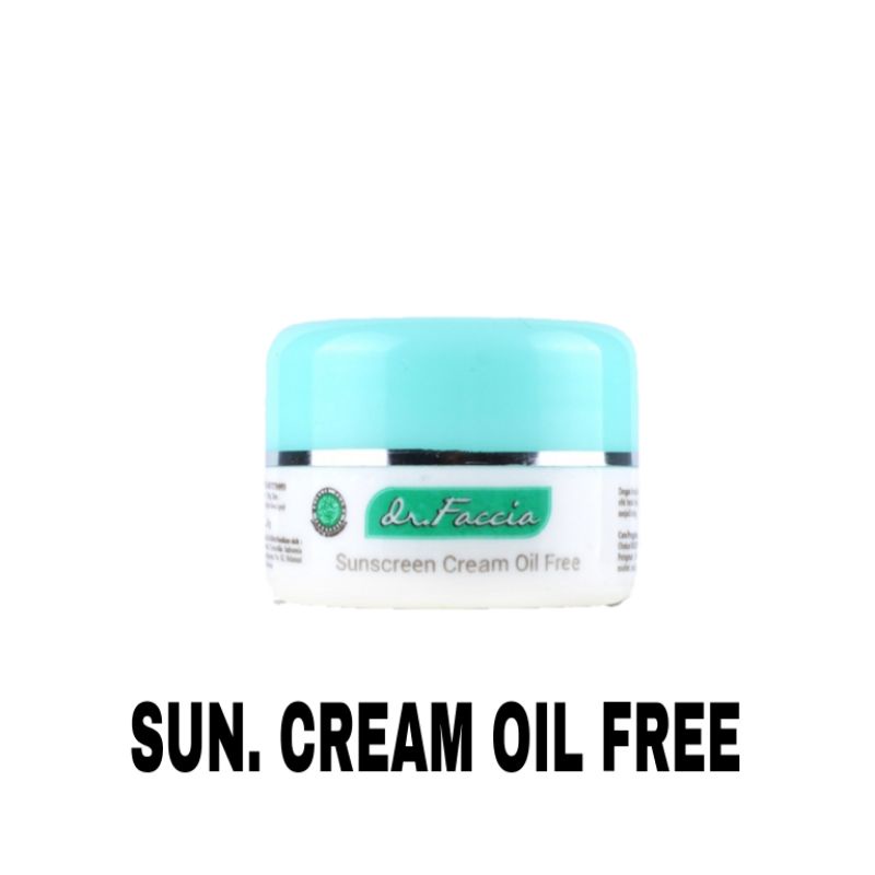 SUNSCREEN CREAM OIL FREE - Dr faccia PT IMMORTAL WARNA PUTIH SUNBLOCK KULIT BERMINYAK
