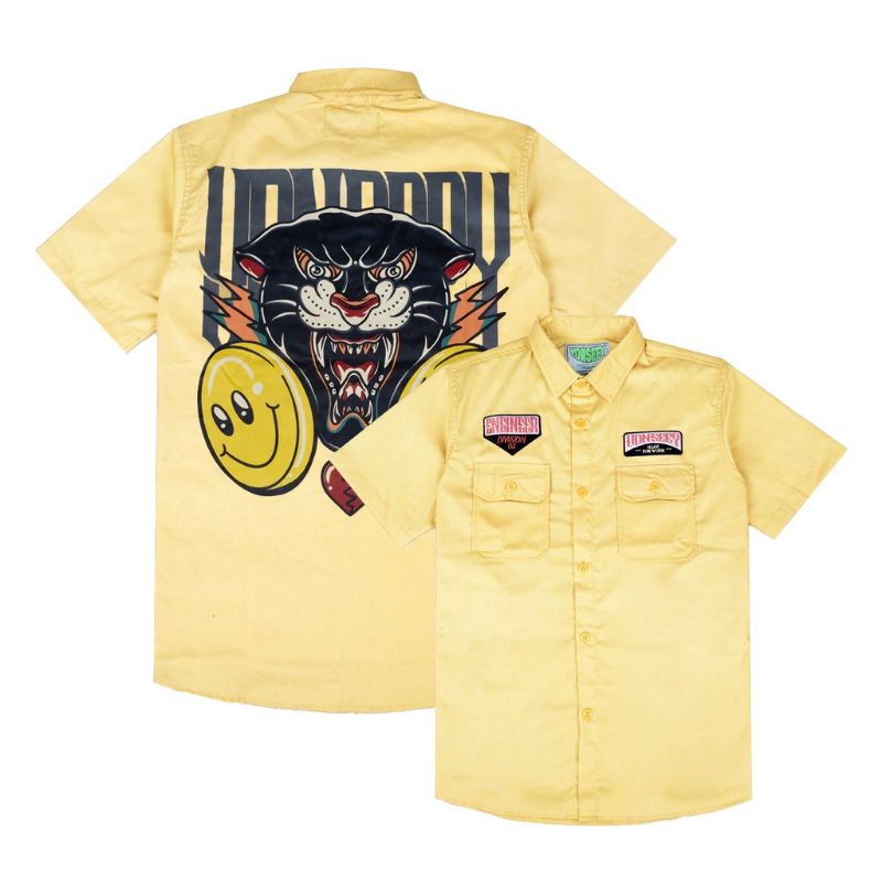 WORK SHIRT VONSEEY LEOPARD KEMEJA WORK SHIRT CASUAL KEMEJA PRIA KEMEJA CASUAL