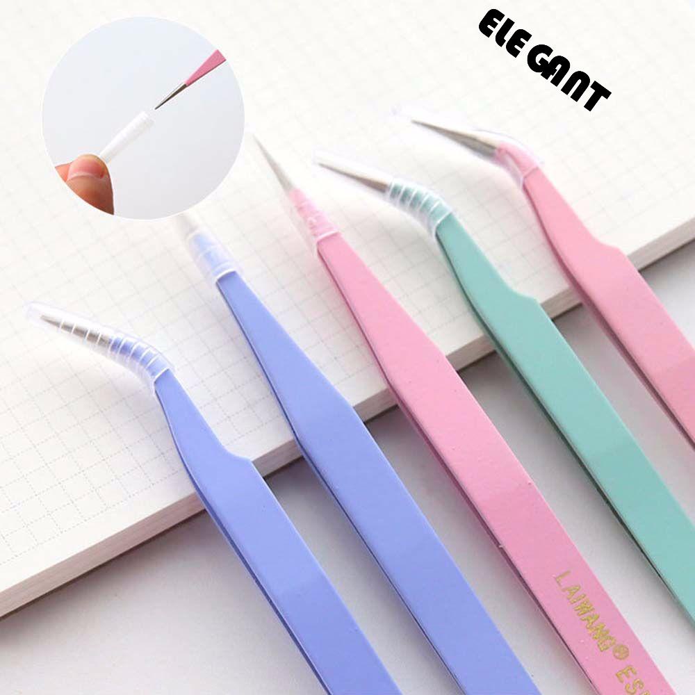 [Elegan] Pinset Portable Scrpabooking Tape Tape Stiker Alat Notebook Accessorise Stainless Steel Picking Tool|Warna