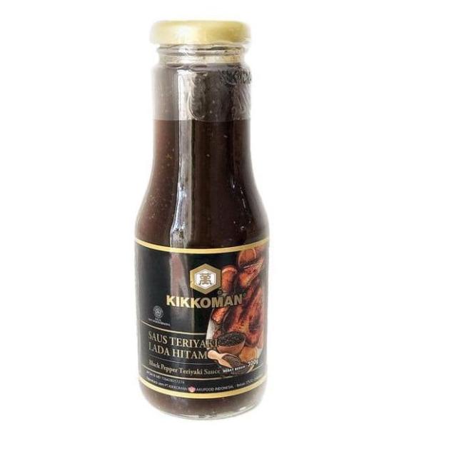 

☋ Kikkoman Black Pepper Teriyaki Sauce - Saus Teriyaki Lada Hitam 300g ☞