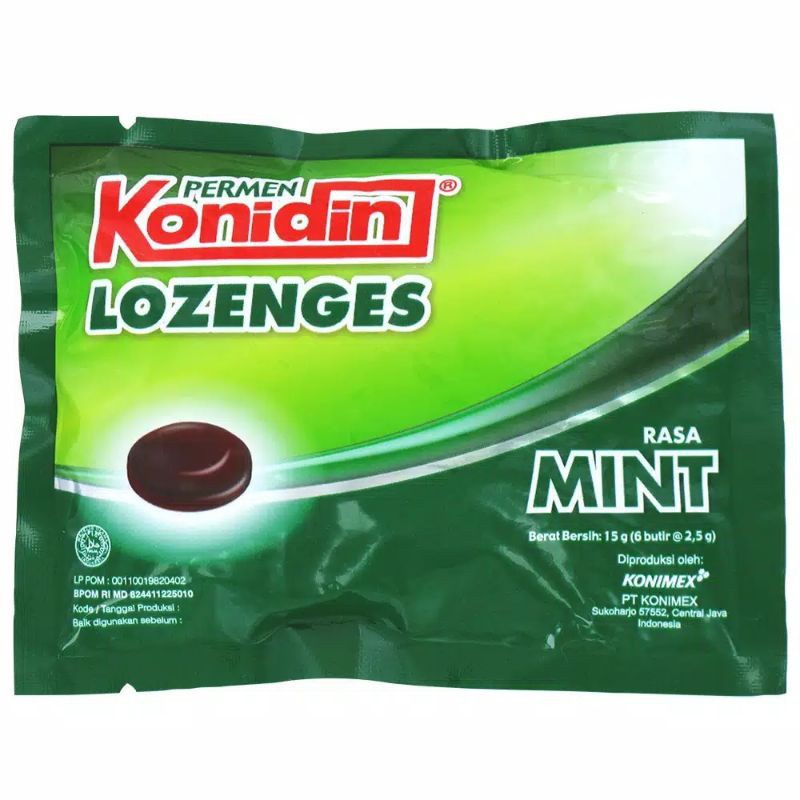 KONIDIN MINT LOZENGES 6X2.5GR