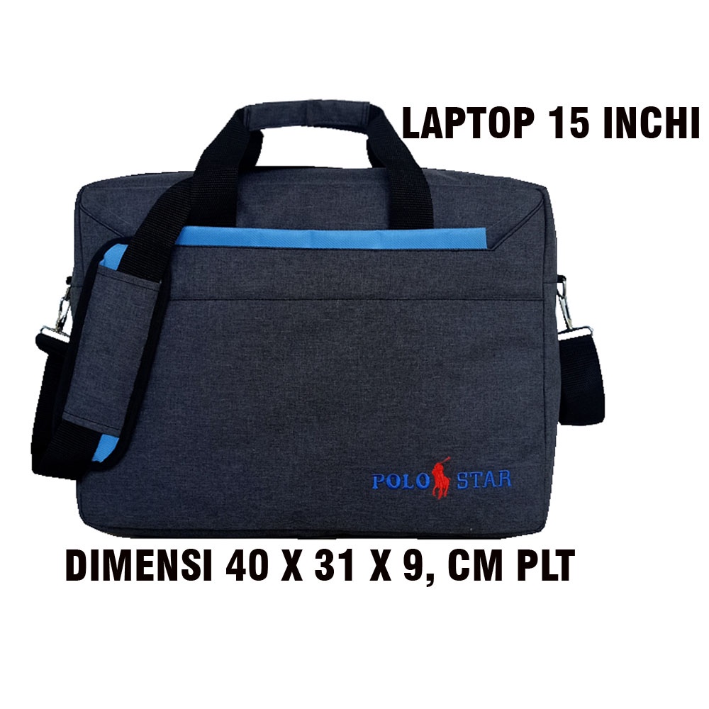 SOPEE 11 BIG SALE !!! Polo Star VT Grey  Tas Kantor Laptop Map 3 Kompartemen multifungsi serbaguna MAPHVS 15-16 inci 2in1 abu+ busa protecktor