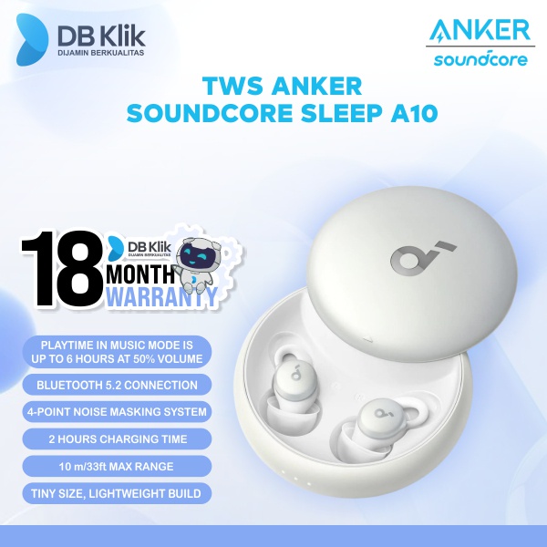 TWS Anker Soundcore Sleep A10 A6610 - Earphone Anker Sleep A10