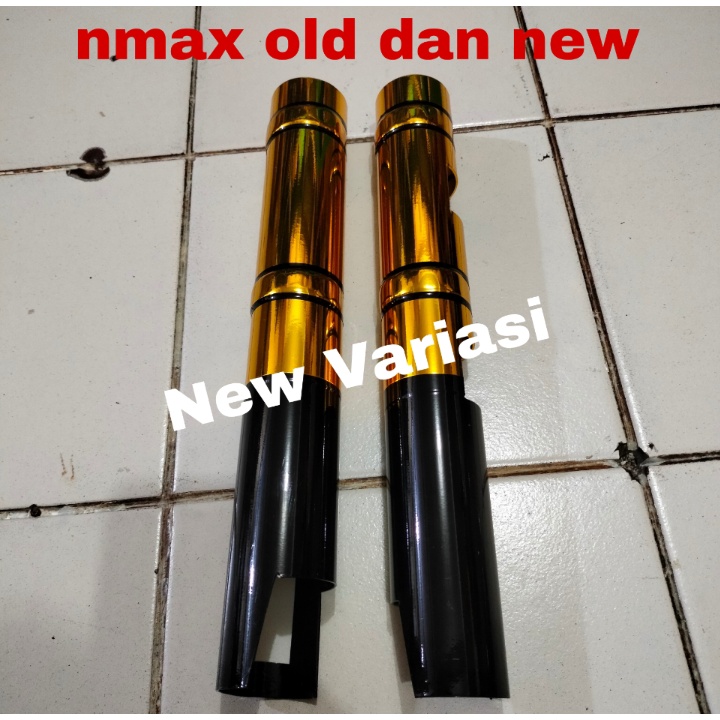 COVER SHOCK NMAX-COVER SHOCK DEPAN NMAX VARIASI OLD DAN NEW NMAX- GOLD BIRU MERAH
