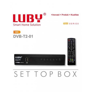 SET BOX TV BOX LUBY DVB-T2 BIRU - SET BOX LUBY