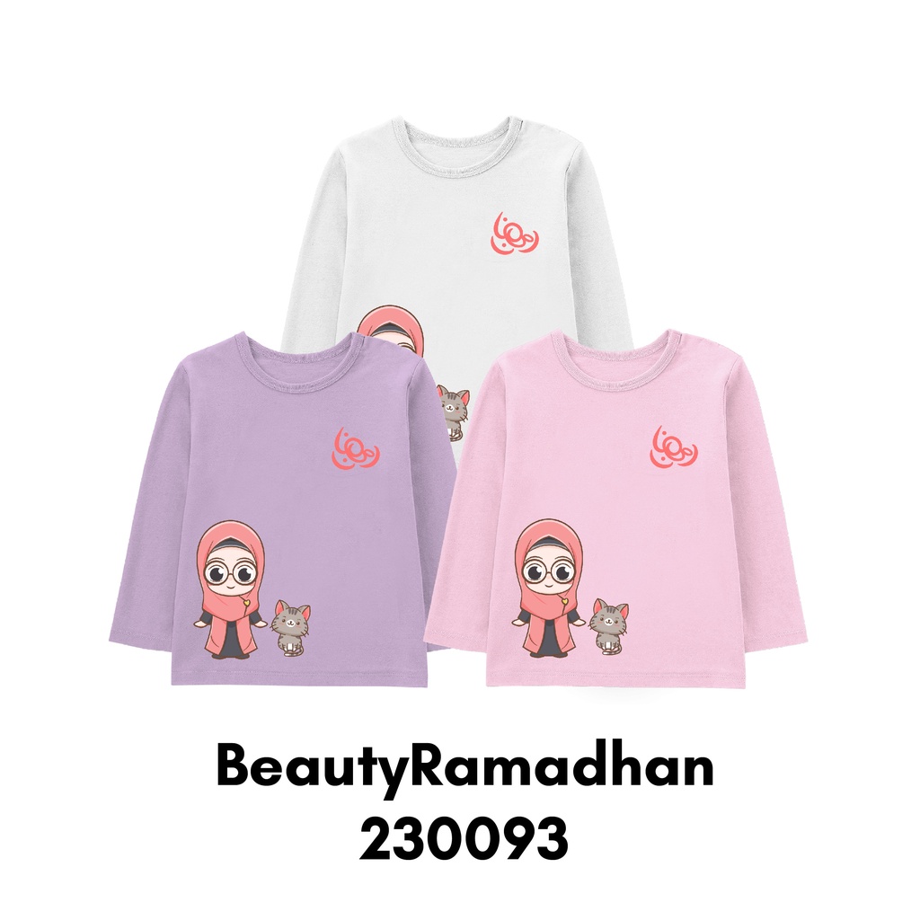 Kaos Muslim Panjang Crescent Mosque Series Size Bayi Sampai Dewasa Bahan Katun Combed Premium 30s