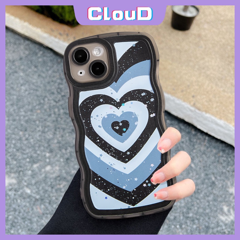 Casing Redmi 10 A1 9C 9T 9A 10A 9 A1 + 10C 9C NFC Redmi Note 10 11 11Pro 9 8 9s 10s 10Pro Max PO CO M3 X3 NFC Mi 11T Pro Bling Stars Soft Tpu Gradient Love Heart Wavy Sarung Tepi