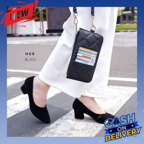 Sepatu Wanita Flat Shoes Pantofel Kerja Tanpa Hak Fio Hitam Sepatu Wanita Pantofel Paskibra Tanpa Ha