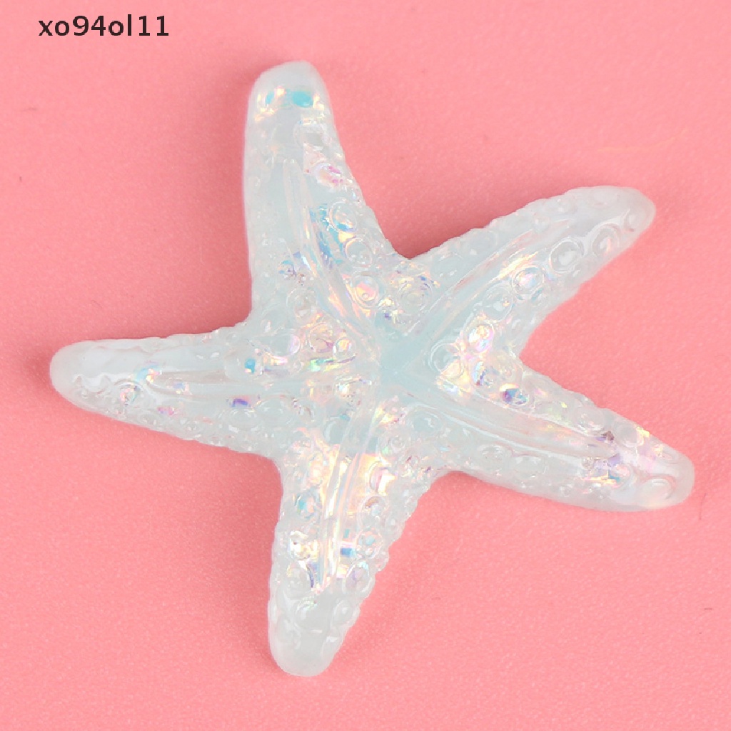 Xo 5pc Resin Painted Seas Kerang Bintang Laut Warna-Warni Untuk Membuat Dekorasi Laut OL