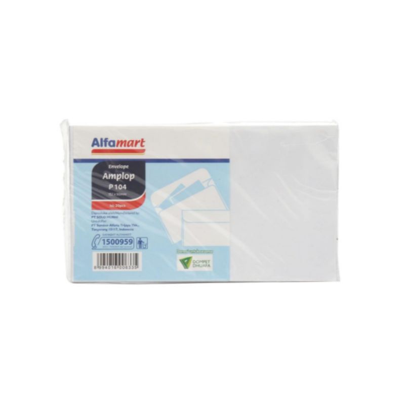 

Alfamart Amplop P 104 20 pcs