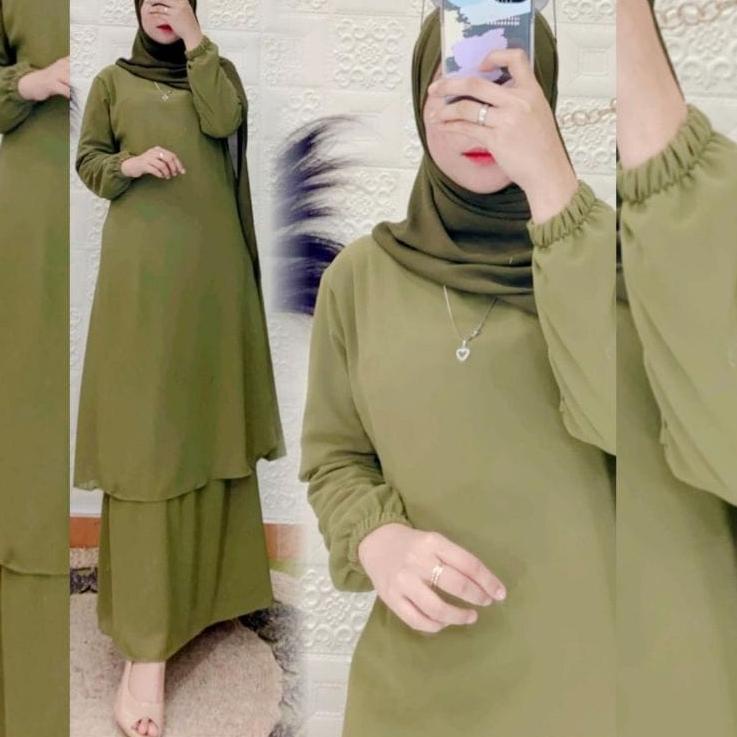 ☞ GAMIS CERUTY POLOS MALAYSIA/ MELAYU - BAHAN CERUTI + FULL PURING (COD) ➦