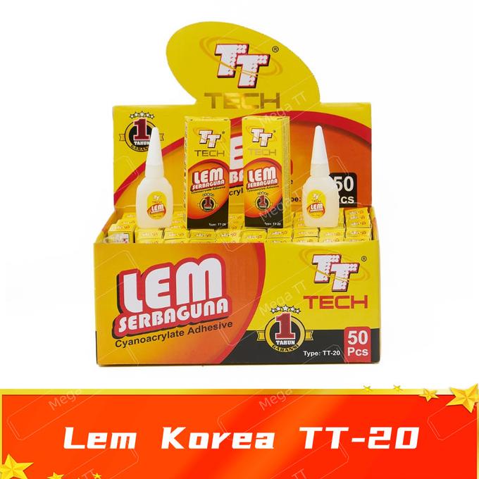 

Lem korea Power Glue Serba Guna Super glue merk TT tech original 1box