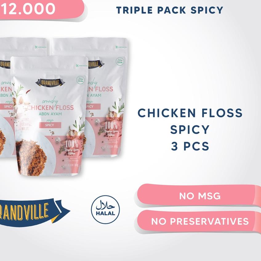 

☪ Grandville Abon AYAM Crunchy Triple Pack Spicy ♝