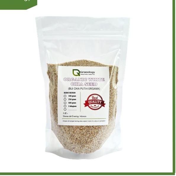 

☚ Organic White Chia Seed Peru (500 gram) by Granology ☀