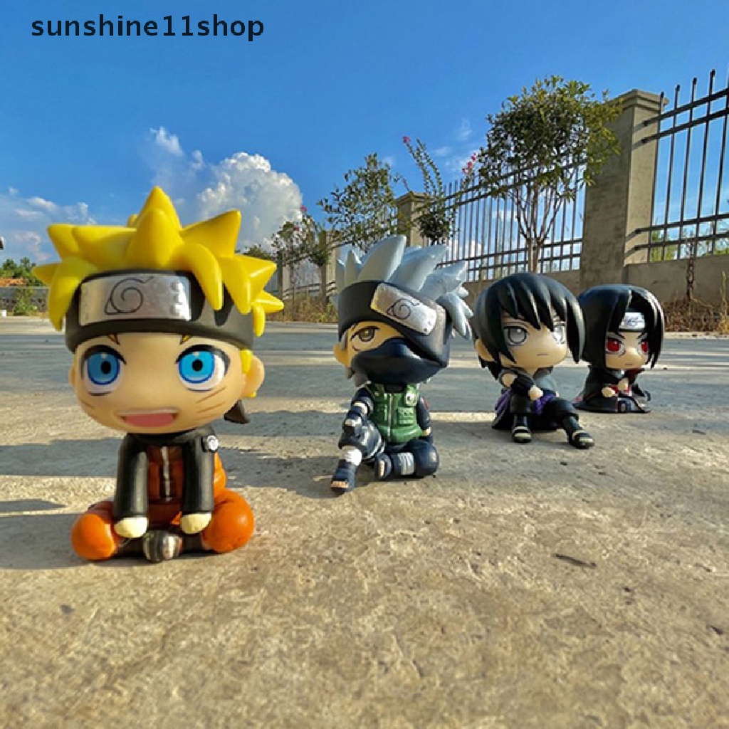 Sho Anime Naruto Figure Uzumaki Naruto Kakashi Uchiha PVC Model Hadiah Tinggi 10cm N