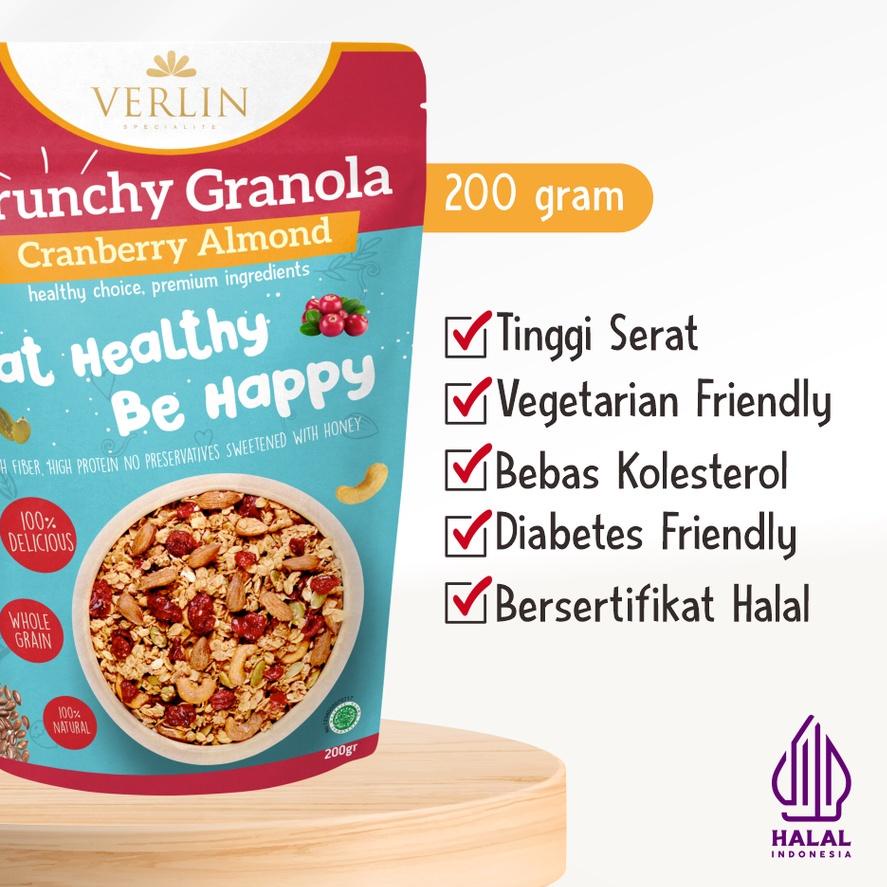 

☑ Verlin Crunchy Granola Cranberry Almond ♞