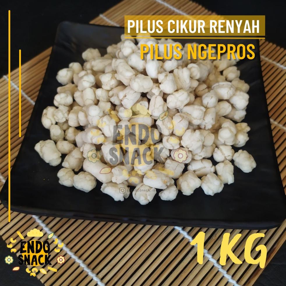 

(Terbaik) 1 Kg PILUS CIKUR RENYAH tidak Keras, Empuk, Ngepros Rasa CIkur Topping Baso Aci, Cuanki