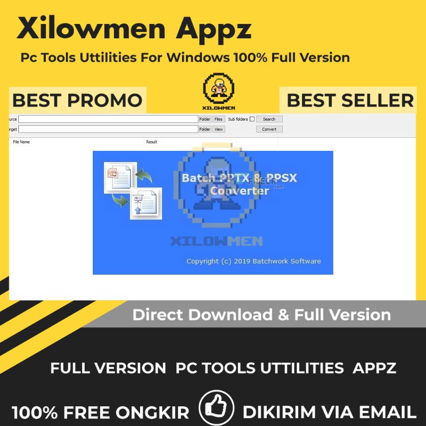 [Full Version] Batch PPTX and PPSX Converter 20 Pro PC Tools Software Utilities Lifetime Win OS