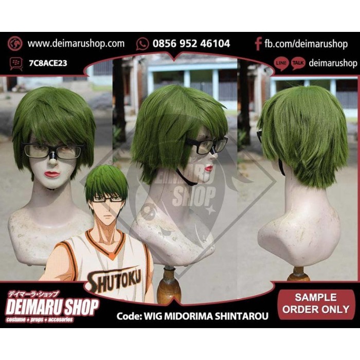 Terlaris Rambut Kostum Wig Midorima Shintaro