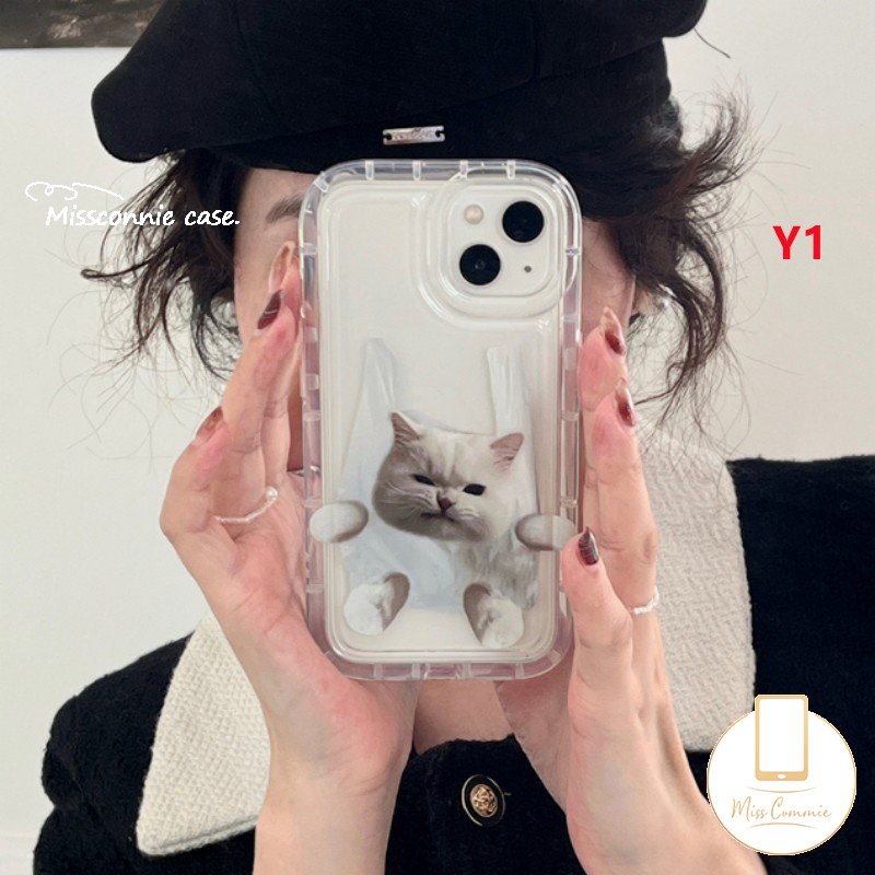 Kartun Lucu Indah Kucing Anjing Pasangan Cover Untuk Xiaomi Redmi9 12C 10CA1 9A 10A 9T 10 9C NFC Redmi Note 11 10 10s 9 11s Note8 9 10 POCO F4 Cute Puppy Shockproof Airbag Clear Case