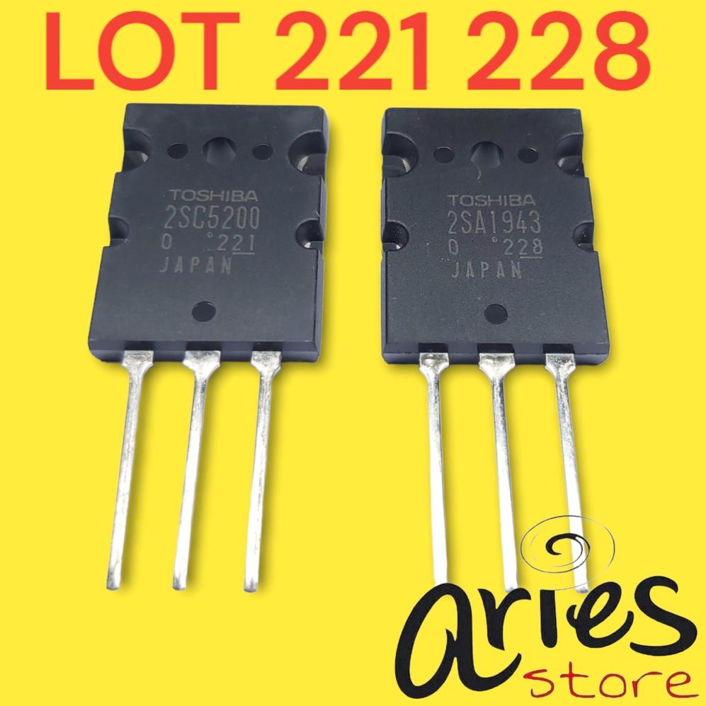 [78] Transistor TOSHIBA 2SA1943 2SC5200 A1943 C5200 JAPAN BAGUS