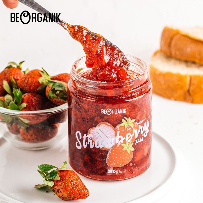 

Terlaris ✨ -Beorganik Strawberry Jam / Selai Stroberi 280gr2.2.23