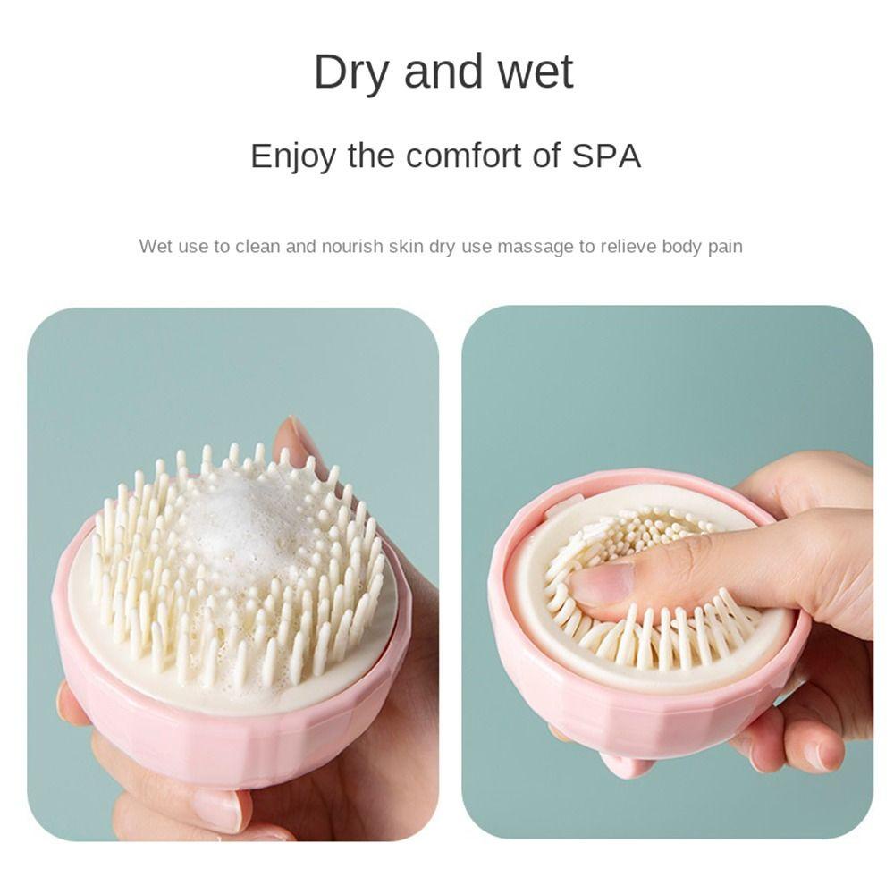 Suyo Body Scrubber Shower Fashion Silikon Perawatan Kulit Kepala Aksesoris Kamar Mandi Cuci Rambut Cleaning Head Body Massager Pembersih Kulit