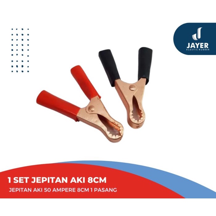 Jepit Capitan Aki sedang 8cm jepitan baterai accu per pasang