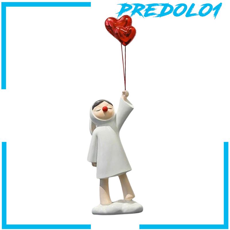[Predolo1] Patung Anak Perempuan Dengan Patung Balon Patung Lucu Untuk Dekorasi Pesta Festival