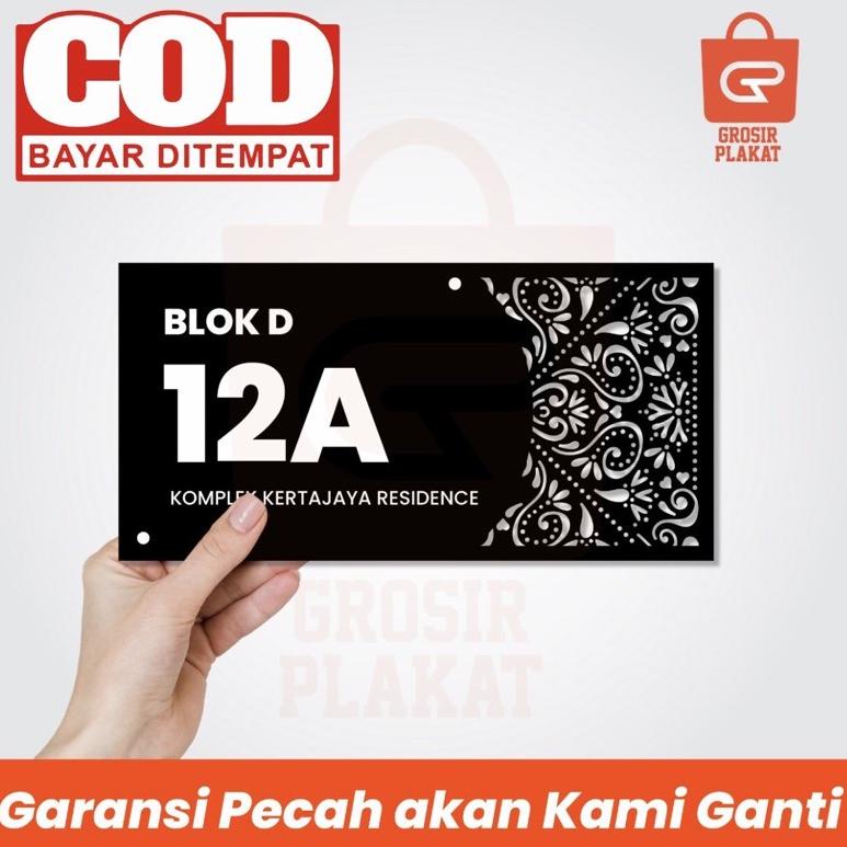 

N98 Papan Nomer Rumah Akrilik Huruf Timbul TERPOPULER ➢