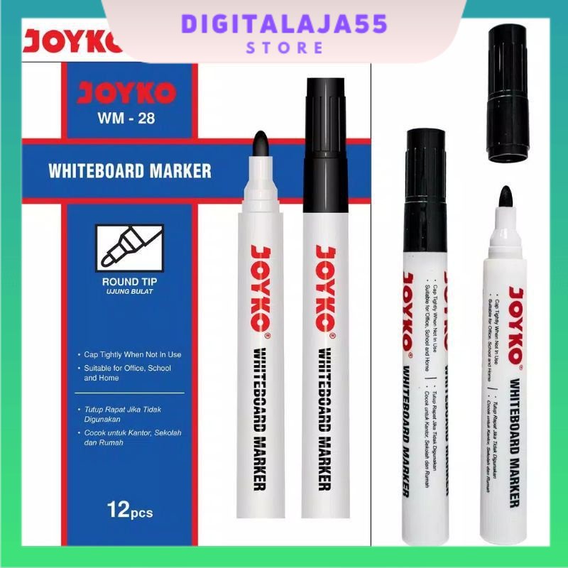 

SPIDOL MARKER PERMANENT PM-17 PM-19 JOYKO BLACK HITAM - digitalaja55