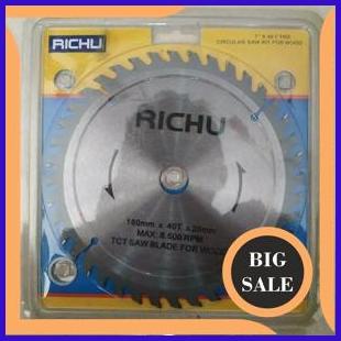 onderdil Mata Pisau Sirkel Serkel Circular Saw Gergaji Potong Pemotong Kayu 7 inch 40T 40