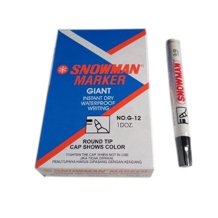 

BISA COD Spidol Permanent Marker Snowman G-12