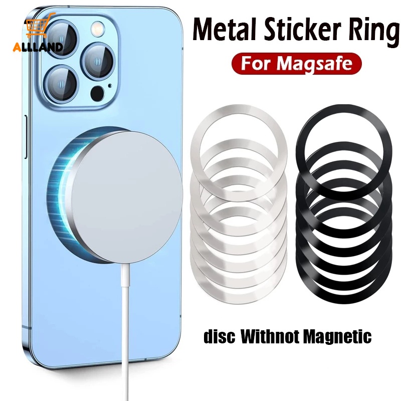 1pc Cincin Stiker Plat Metal Universal/Dudukan Handphone Lembaran Besi Untuk Charger Magnetif Nirkabel/Kompatibel Dengan Semua Ponsel