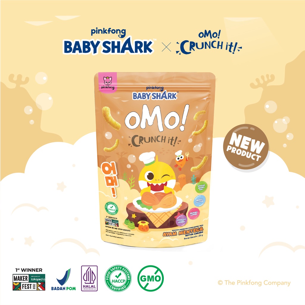 BUNDLING 8 PCS OMO! CRUNCH IT BABYSHARK SERIES