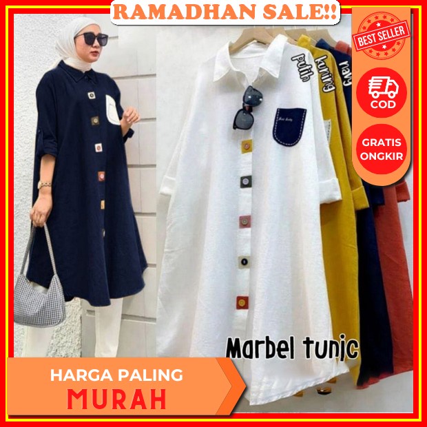 Khumaira Tunik Atasan Wanita Tunik Kekinian Blouse Wanita Atasan Wanita Murah Model Korea Tunik Wani