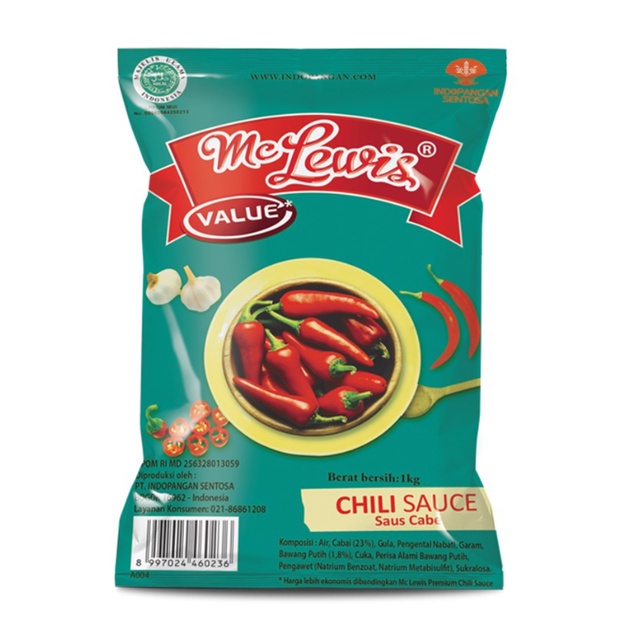 

Mc Lewis Chili Sauce Value - 1Kg
