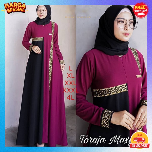 Games Dres Syari Casual Baju Muslim Wanita Dewasa Gsmis Cewek Import Premium Dress Jumbo Pesta Konda