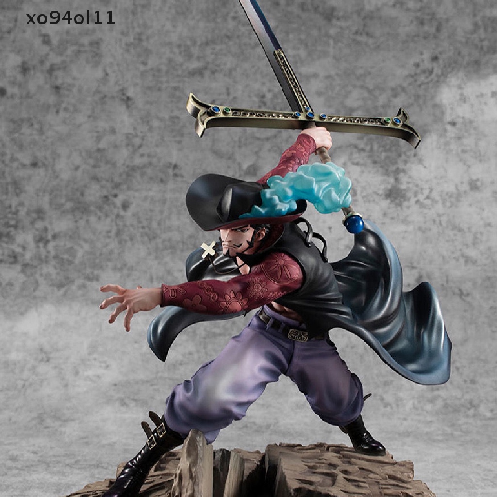 Xo Anime One Piece Figure Combat ver. Patung Dracule Mihawk Model Action Figure OL