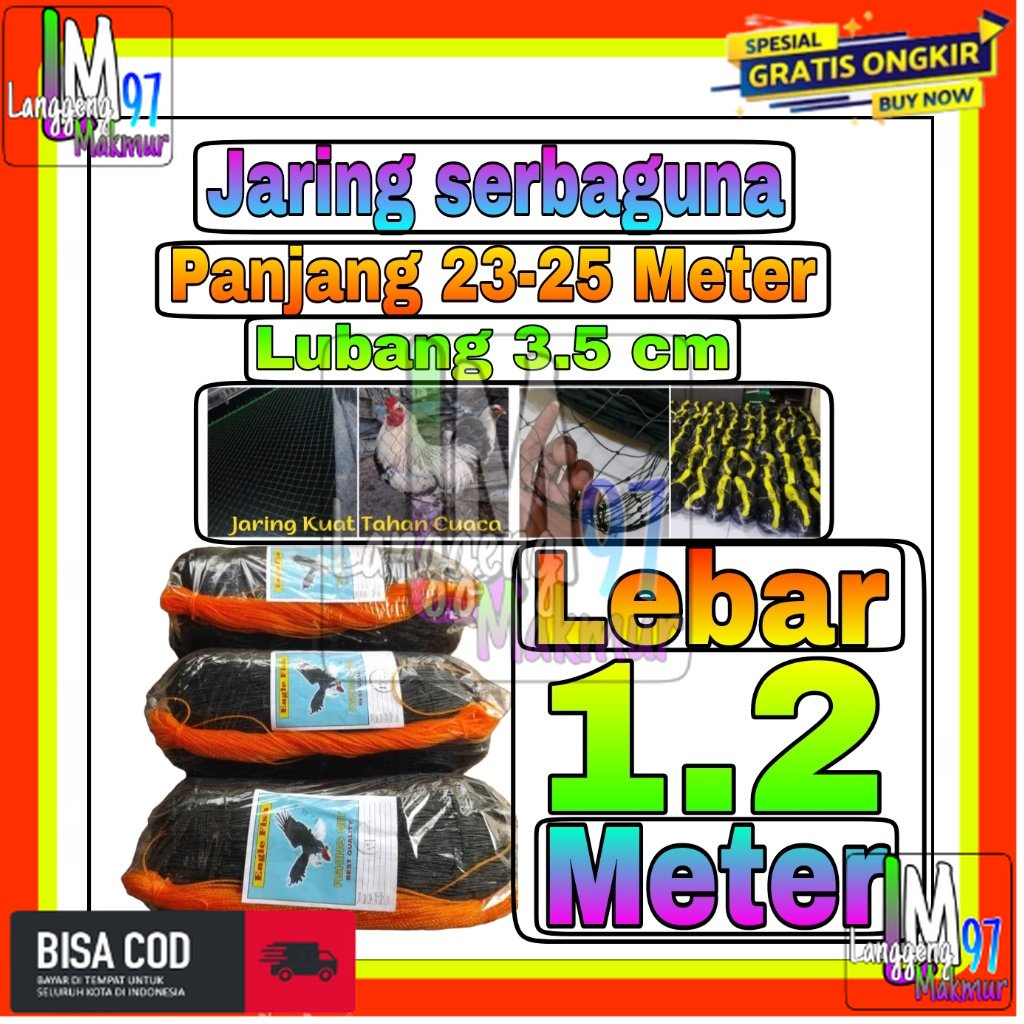 Jaring Ayam 1,2 Meter Jaring Pagar Ayam Kandang jaring tanaman jaring kandang hewan jaring serbaguna
