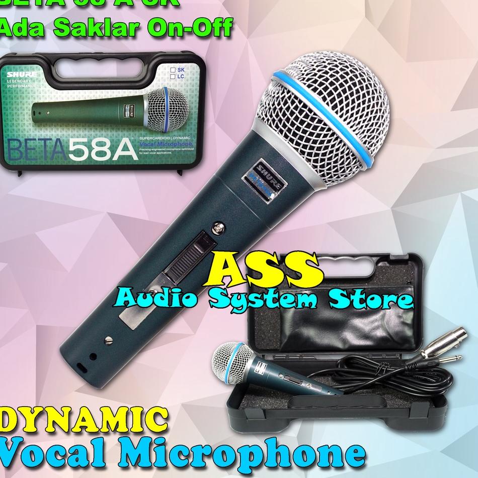 ✳ MIC KABEL BETA 58A SK + KOPER MICROPHONE KABEL BT58SK/ BT-58A LC / BETA58 SK ♗