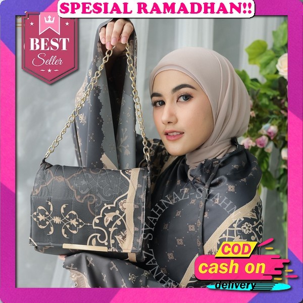 Mukena Dewasa 2 In 1 Rayon Crinkle Airflow Perlengkapan Sholat Wanita Fashion Muslim Wanita Mukena H