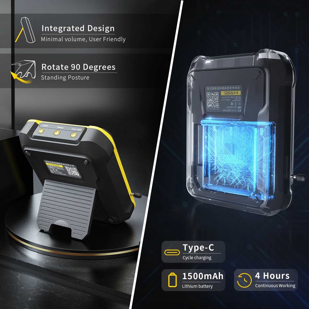 (BISA COD) FTIHSHP FNIRSI 2in1 Transistor Tester &amp; Digital Oscilloscope Handheld - DSO-TC2