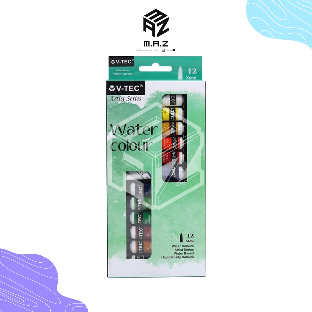 

Cat Air V-tec 6ML 12 Warna / V-tec Watercolour Set 6 ML