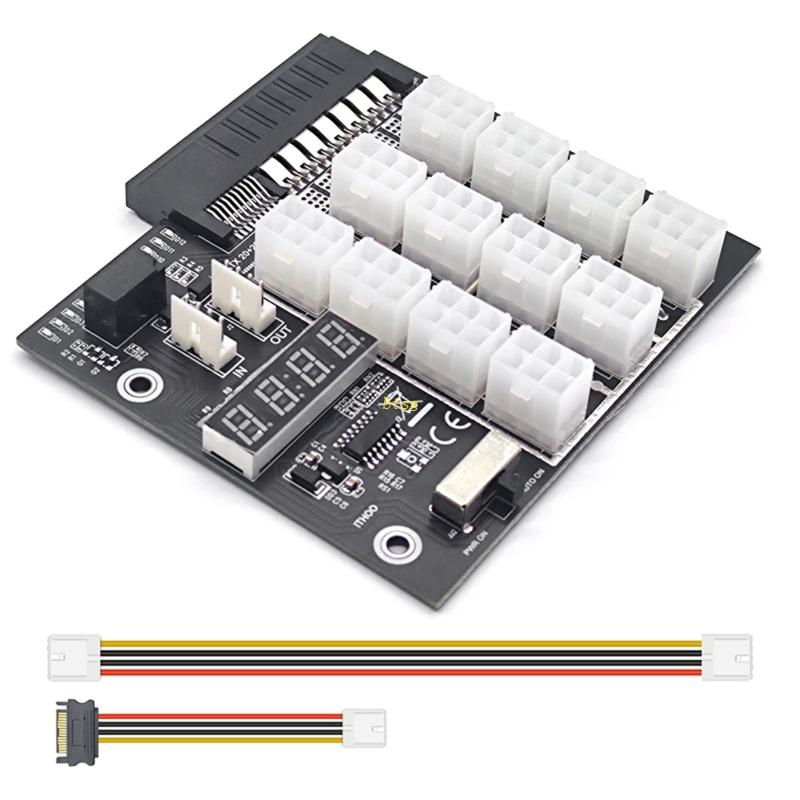 Btsg Papan Breakout Tambang 12port 6Pin Konektor LED Display Modul Daya 12V Untuk HP