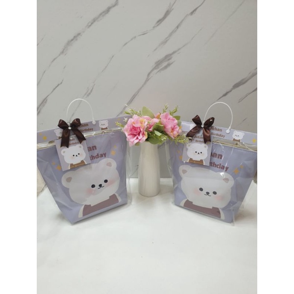 goodiebag snack ultah anak/souvenir tas custom/tas tenteng custom/tas snack anak ulang tahun/paket s