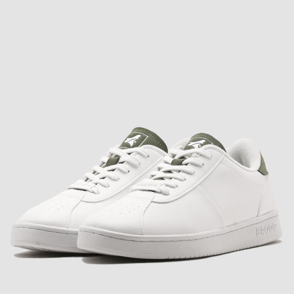 BRODO - Sneakers Corte Sleek White Pale Olive