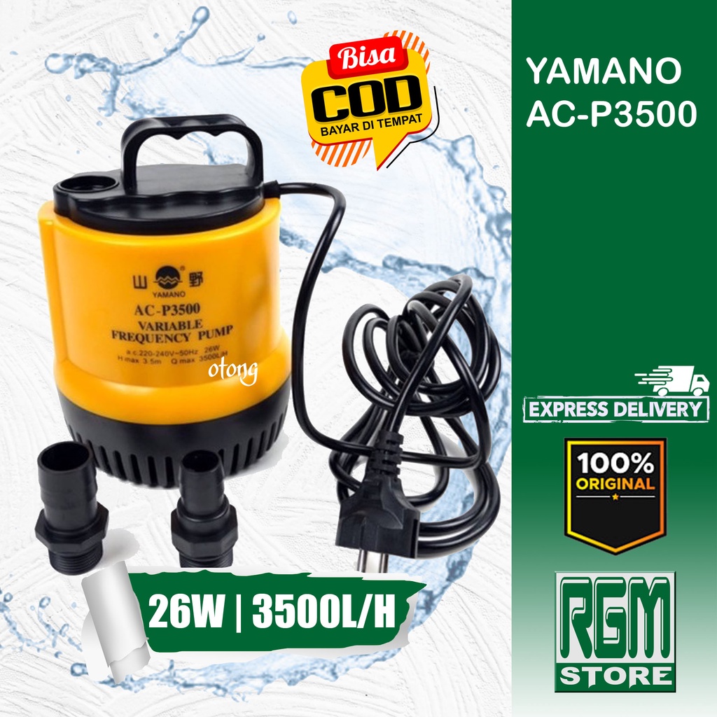 YAMANO ACP3500 AC P3500 ACP 3500 MESIN POMPA CELUP KOLAM IKAN HIDROPONIK