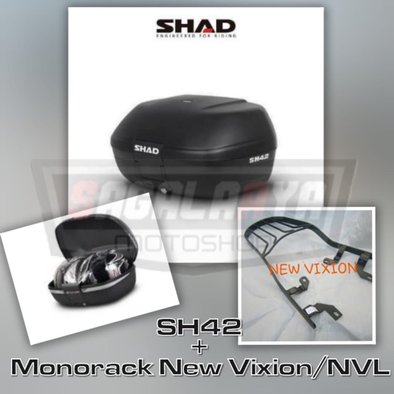 Box SHAD SH42+Monorack New Vixion NVL Bracket Box GPsport