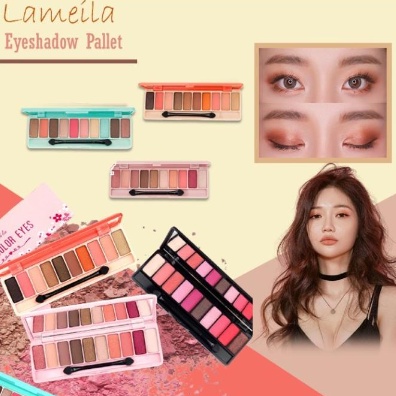 Lameila Eyeshadow Play Color Eyes 10 Color Perona Mata LS 3596